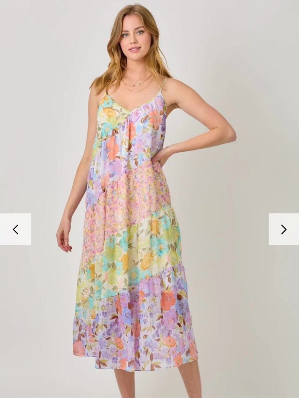 Mystree - NWT - Patchwork Floral Midi Dress